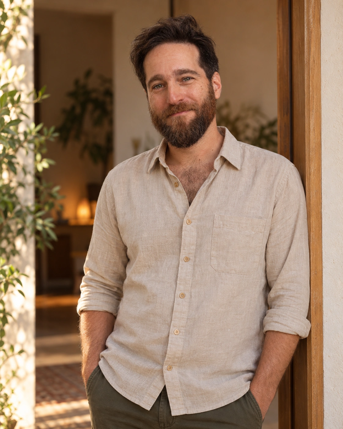 דניאל חיים מורל בפתח הקליניקה